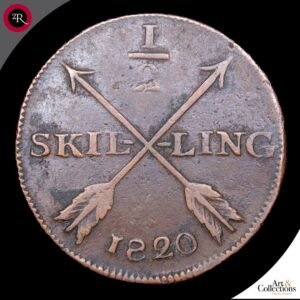 SUECIA 1/2 SKILLING 1820