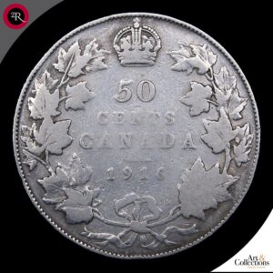 CANADA 50 CENTS 1916
