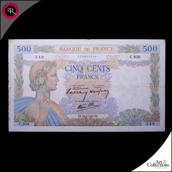 FRANCIA 1940 500 FRANCOS
