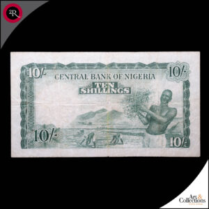 NIGERIA 10 SHILLINGS 1958