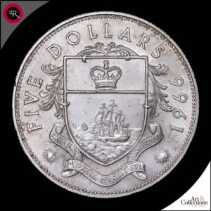 BAHAMAS 1966 5 DOLARES