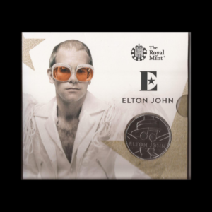 BLISTER DE INGLATERRA “ELTHON JOHN” CON MONEDA INCLUIDA DE 5 POUNDS 2020