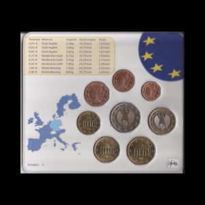 BLISTER DE ALEMANIA CON 8 MONEDAS DE EURO INCLUIDAS 2002
