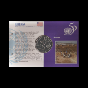 BLISTER DE LIBERIA “SERIE ONU “CON MONEDA INCLUIDA 1995