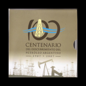 BLISTER DE LA REPUBLICA ARGENTINA 100 CENTENARIO DEL DESCUBRIMIENTO DEL PETROLEO ARGENTINO