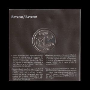 BLISTER DE LA REPUBLICA ARGENTINA 100 CENTENARIO DEL DESCUBRIMIENTO DEL PETROLEO ARGENTINO