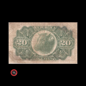 ARGENTINA 1894 20 CENTAVOS P-1025 COL.032 CAJA DE CONVERSION (FRACCIONARIOS)