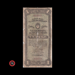 TUCUMAN ARGENTINA 1 PESO 1923 (TITULO DE DEUDA PUBLICA)