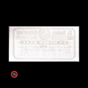 ARGENTINA 1/2 REAL 1869 (REMANENTE) BAU# sfe125b