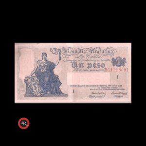 ARGENTINA (PROGRESO) 1 PESO 1941 BOT#1821 COL#409i