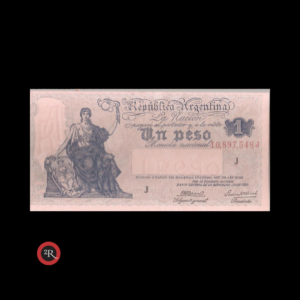 ARGENTINA (PROGRESO) 1 PESO 1944 BOT#1826 COL#411b