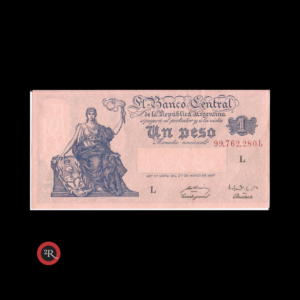 ARGENTINA (PROGRESO) 1 PESO 1949 BOT#1837 COL#418a