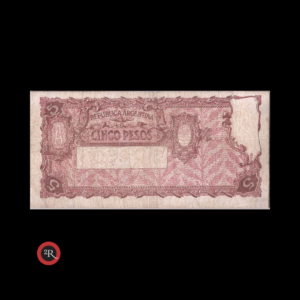 ARGENTINA 5 PESOS 1935 BOT#1844 COL#420a