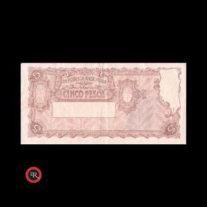 ARGENTINA 5 PESOS 1952 (PROGRESO) BOT#1863 COL#426b