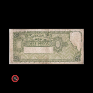 ARGENTINA 10 PESOS 1939 (PROGRESO) BOT#1881 COL#433d