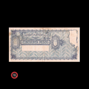 ARGENTINA 50 PESOS 1930 (CAJA DE CONVERSION) BOT#1663 COL# 383g