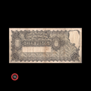 ARGENTINA 100 PESOS 1937 (PROGRESO) BOT#1895 COL#436b