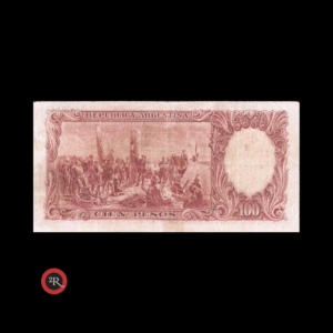 ARGENTINA 100 PESOS 1949 BOT#2037 COL#489c