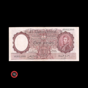 ARGENTINA 100 PESOS 1950 BOT#2039 COL#490b