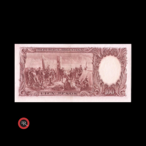 ARGENTINA 100 PESOS 1951 BOT#2040 COL#490c