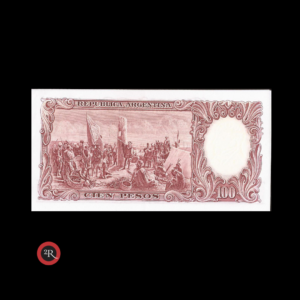 ARGENTINA 100 PESOS 1960 BOT#2057 COL#497a