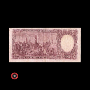 ARGENTINA 100 PESOS 1944 BOT#2031 COL#487b