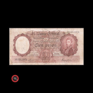 ARGENTINA 100 PESOS 1948 BOT#2036 COL#489b