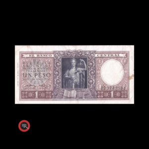 ARGENTINA 1 PESO 1952 BOT#1908 COL#441a