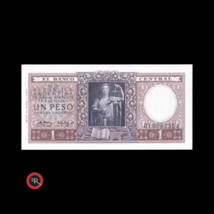 ARGENTINA 1 PESO 1952 BOT#1908 COL#441a