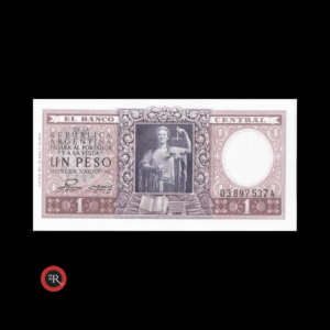 ARGENTINA 1 PESO 1952 BOT#1909 COL#442a