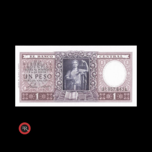 ARGENTINA 1 PESO 1952 BOT#1909 COL#442a