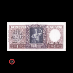 ARGENTINA 1 PESO 1953 BOT#1910 COL#442b