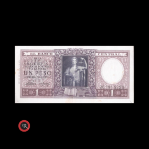 ARGENTINA 1 PESO 1953 BOT#1911 COL#442c