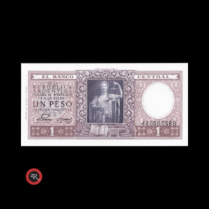 ARGENTINA 1 PESO 1954 BOT#1912 COL#442d