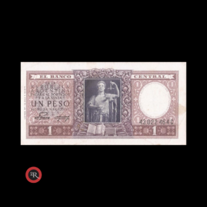 ARGENTINA 1 PESO 1955 BOT#1914 COL#442f