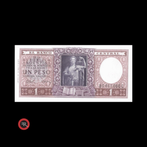 ARGENTINA 1 PESO 1956 BOT#1915 COL#443a