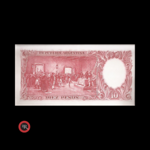 ARGENTINA 10 PESOS 1958 BOT#1959 COL#461d