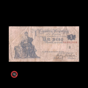 ARGENTINA 1 PESO (CAJA DE CONVERSION) 1919 BOT#1546 COL#351i