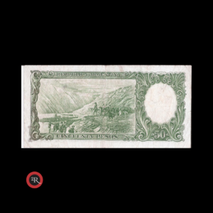 ARGENTINA 50 PESOS 1943 BOT#1975 COL#467(b)