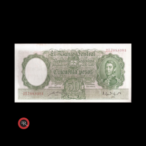 ARGENTINA 50 PESOS 1949 BOT#1984 COL#471a