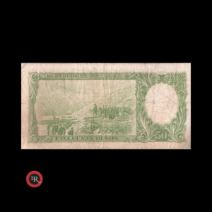 ARGENTINA 50 PESOS 1955 BOT#1991 COL#473