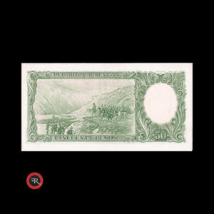 ARGENTINA 50 PESOS 1956 BOT#1992 COL#474