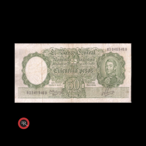 ARGENTINA 50 PESOS 1962 BOT#2007a COL#479b