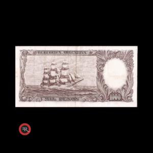 ARGENTINA 1000 PESOS 1959 BOT#2144b COL#531e