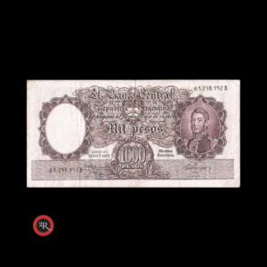 ARGENTINA 1000 PESOS 1960 BOT#2147 COL#532b