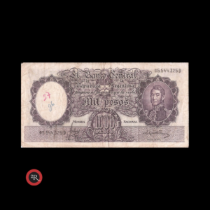 ARGENTINA 1000 PESOS 1967 BOT#2164 COL#538b