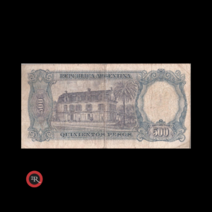 ARGENTINA 500 PESOS 1965 BOT#2115 COL#519b