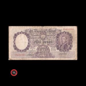 ARGENTINA 1000 PESOS 1954 BOT#2136 COL#527c