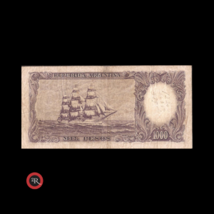 ARGENTINA 1000 PESOS 1955 BOT#2138 COL#528a