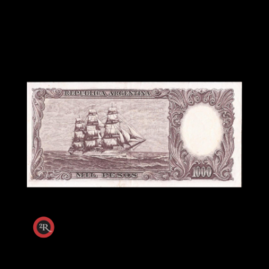 ARGENTINA 1000 PESOS 1957 BOT#2141 COL#530a